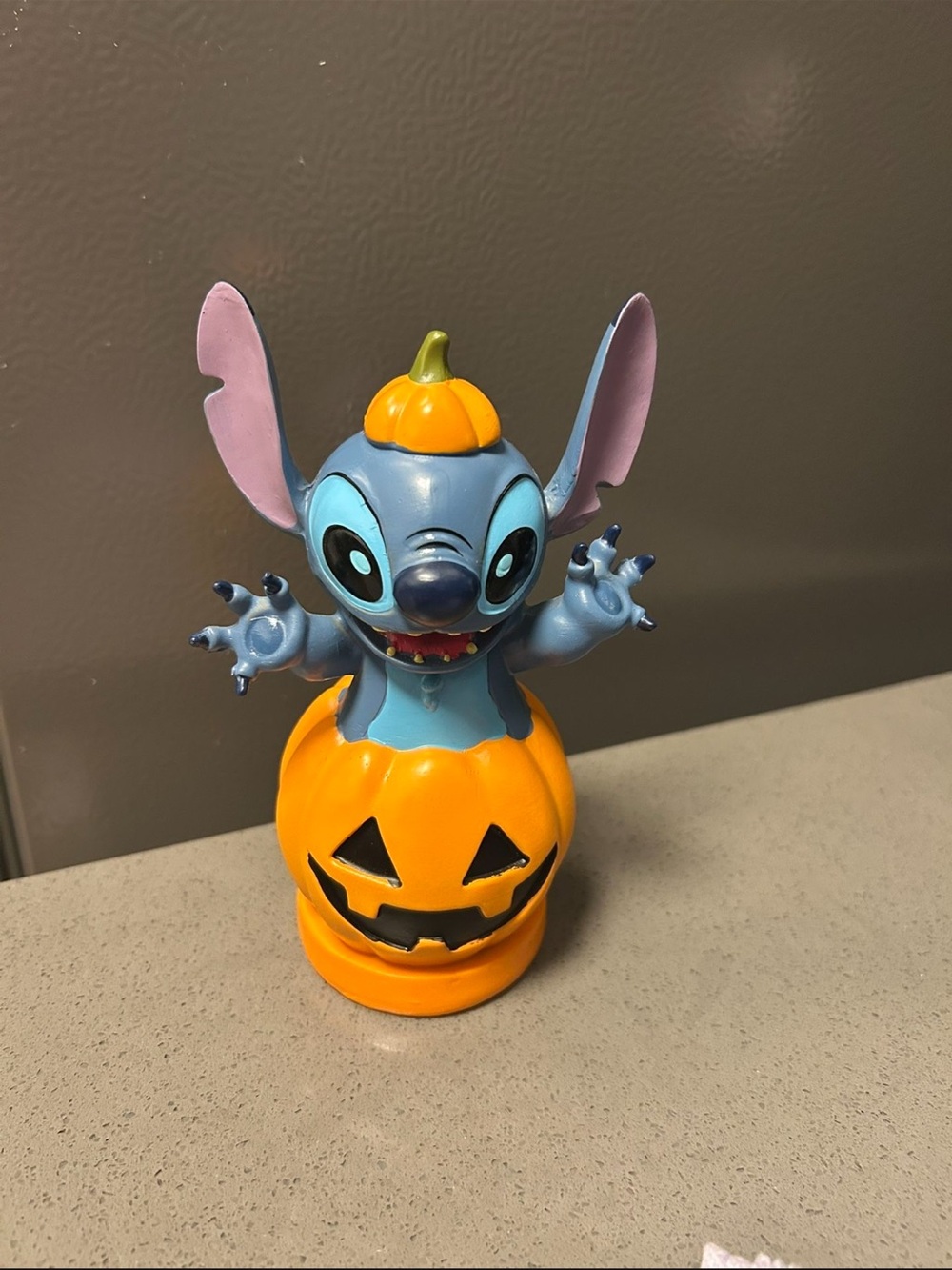 Disney Stitch Pumpkin Pop-Out Figure - Blue/Purple/Orange